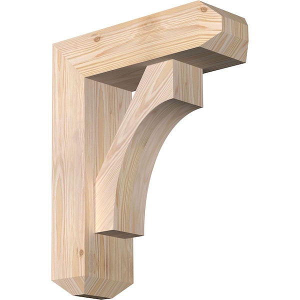 Ekena Millwork Westlake Craftsman Smooth Bracket w/ Offset Brace, Douglas Fir, 5 1/2"W x 16"D x 20"H BKT0604X16X20WTL04SDF - main